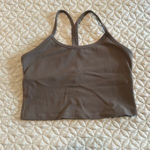 Beyond Yoga Cropped Tank W/Built in Bra Small